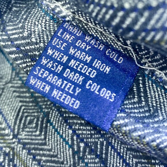 Nino Cerruti Brand Men's Shirt Sport Button Up Semi-Casual Top Gray 100% Cotton - Picture 7 of 13